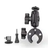 Suporte para Câmera Esportiva Gopro para Motocicleta Anti-Vibração Outdoor Dupla Cabeça Braçadeira Forte Suporte para Filmagem de Ciclismo
