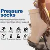 Calcetines Deportivos para Pantorrilla, Calcetines de Compresión para Fitness al Aire Libre, Calcetines de Presión, Cuerda para Saltar, Calcetines Tobilleros, Calcetines Elásticos para Ciclismo, Piernas Adelgazantes