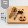 Yijia Normcore Cerradura de Puerta Interior para Dormitorio Puerta de Habitación Baño Manija de Puerta de Madera Universal Silenciosa Magnética