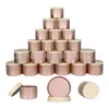 Lata de metal redonda para vela aromática DIY de tubo reto 4oz caixa de lata pote redondo fábrica de origem atacado pote de vela
