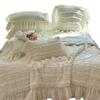 Princesa Francesa Verano Lenzing Tencel Verano Fresco Colcha Juego de Cuatro Piezas Mariposa Fresco Lavable Aire Acondicionado Núcleo Delgado de Colcha