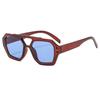 Nuevas gafas de sol irregulares de doble haz de moda, estilo retro europeo y americano, para celebridades de Internet, estilo similar, para sesiones de fotos callejeras al aire libre, gafas de sol lisas.