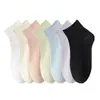 Calcetines de Algodón Puro para Mujer, Estilo Delgado de Primavera y Verano, 100% Algodón, Calcetines Cortos Anti-Olor, Nuevo Modelo Popular 2026, Calcetines de Media Pantorrilla para Maternidad
