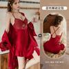 Conjunto de Camisola Sexy de Renda Xianyi com Bojos, Roupa de Dormir Puro Desejo, Vestido Camisola de Seda Gelada de Alta Qualidade 619