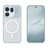 Capa Magnética Bayer Material para Celular Compatível com OPPO Find X10 Capa Protetora Magnética Transparente Dois em Um Anti-Amarelamento