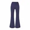 Calça Boca de Sino Sexy Estilo Desejo Puro Outono Inverno Cintura Alta Esportiva Casual Feminina Versátil Slim Fit Yoga Corrida Calça Longa
