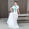 Nuevo vestido de banquete 2026, adecuado para uso diario, cheongsam modificado, elegante y etéreo vestido de estilo chino con bordado