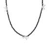 Collar de lazo con cuentas de plata de ley 925 para mujer, accesorios de Corea del Sur, cadena de clavícula, nicho, joyería dulce y genial, regalo al por mayor