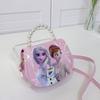 Al por mayor Nuevo Bolso de Hombro Infantil de Hielo y Nieve Caricatura Pequeña Princesa Bolso de Mano de Perlas Versión Coreana Lindo Versátil Cruzado Pequeño Bolso