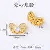 Accesorios estilo chino Chapados en oro Cuentas espaciadoras Pulsera hecha a mano para DIY Cadena para teléfono Color del Dios de la Riqueza Amarillo Colgante de la fortuna que conserva el color Agujero grande Venta al por mayor