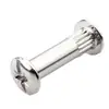 Tornillos avellanados M4M6, tornillos conectores para muebles de cabeza cruciforme moleteada niquelados, accesorios de ferretería
