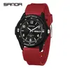 Reloj de Cuarzo Sanda Calendario Dual Chino-Inglés, Reloj Silencioso para Estudiantes de Secundaria y Preparatoria, Adecuado para Exámenes, Luminoso, Resistente al Agua, Reloj Casual Versátil