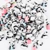 Accesorios de resina dibujos animados transparente serie Panda diy pegamento crema parche para funda de teléfono móvil caja de almacenamiento material zapatos con agujeros