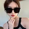 Nuevo Estilo Cyber Celebrous Gafas de Sol de Montura Negra para Mujer Gafas de Sol Sombreadas para Adelgazar la Cara Grande Gafas de Sol de Ojo de Gato Modernas y a la Moda para Hombre