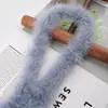 Tira de plumas planas de color directo de fábrica Tira de lana de pavo materiales de decoración manualidades regalo de Navidad DIY