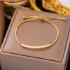 Pulseira de aço inoxidável de nicho de alta qualidade que não desbota, mais vendida no exterior, para menina, com cordão vermelho perolado, pulseira de trevo, joia