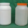 Suministro de botella de plástico de boca ancha de 3.6L, botella de plástico para envasado de partículas en polvo