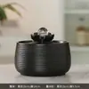 Adorno Creativo de Cerámica con Agua Fluyente, Agua Circulante para la Riqueza, Pequeña Decoración de Escritorio para Sala de Estar y Oficina, Regalo de Rueda Feng Shui