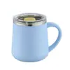 Taza creativa de acero inoxidable 304 de doble capa, moderna, para oficina, hogar, práctica, venta al por mayor