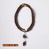 Pulsera artística elegante Zen de sándalo verde fresco de aproximadamente 108 cuentas de rosario, cuentas de Buda, piedra Yao plateada, cadena Xingshi Wenwan