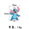 Animación de Dibujos Animados Stitch DIY Accesorios de Joyería Coreana K Oro Esmalte de Gota Aleación Colgante Pequeño Pendientes Colgante