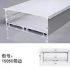 Canal de Aluminio para Luz Lineal LED con Borde, Luz Lineal, Luz Lineal de Aleación de Aluminio Montada en Superficie y Empotrada, Perfil de Aluminio, Exportación