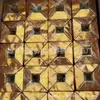 Papel Importado Espessado Ouro e Prata Lingote Papel Semi-Acabado Origami Uma Caixa Inteira Atacado Papel Alumínio Papel Dinheiro Lingote Grande