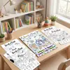 10 hojas/paquete de divertidos pósters de colorear cognitivos para niños, papel de garabatos de iluminación dibujado a mano