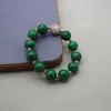 Pele de Sapo Verde e Rosa Material Antigo Ponto Esmaltado Palácio Esmeralda Colar Chinês Estilo Chinês Conjunto de Contas Esmaltadas Novo Produto de Verão