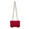 Bolsa Cuadrada Pequeña de Mano de Lujo Ligero al por Mayor para Mujer 2025 Nuevo Estilo Otoño Bolso de Hombro Simple Bolso Cruzado con Cadena