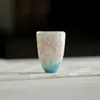 Taza de Aroma Cerámica Loto de Barro de Jade Moji Set de Té Kung Fu Taza de Té Pintada a Mano para el Hogar Taza de Té Individual Taza de Té