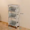 Prateleira de armazenamento de lanches móvel para sala de estar, cozinha, prateleira de armazenamento de frutas, carrinho multicamadas, prateleira de armazenamento multifuncional para uso doméstico