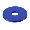 Arruelas coloridas de Nylon PA66, arruelas planas isolantes de plástico azuis, parafusos com arruela grande de plástico, m2m10m20