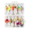 Set de 10 señuelos giratorios Shark Scavenger de manivela manual, spinnerbait, spinnerbait compuesto de metal imitación para pesca