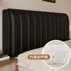 Capa de Cabeceira com Algodão Adicionado e Espessamento, Encosto Macio Acolchoado para Cama de Madeira, Cobertura Completa, Universal para Todas as Estações