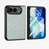 Adecuado para funda de teléfono plegable iPhone Duo, material brillante, película y soporte integrados, funda de teléfono a prueba de caídas