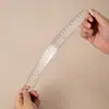 Em Estoque Régua Reta para Estudante 20cm Acrílico de Alto Valor Plástico Transparente Régua Multifuncional Ferramenta de Desenho para Diário