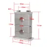 Abrazadera de tubo de aleación de aluminio de alta resistencia GB, abrazadera doble superior e inferior, abrazadera de fijación, soporte de agua, abrazadera doble de aleación de aluminio
