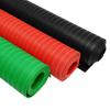 Placa de borracha isolante para sala de distribuição de alta tensão, antiderrapante, listrada em preto, vermelho e verde, material em rolo, tapete isolante, tapete de couro de borracha 5mm
