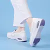 Zapatos de enfermera con amortiguación de aire para mujer, de verano, calados, suela suave, transpirables, suela gruesa, antideslizantes, para trabajo médico, en stock para venta al por mayor