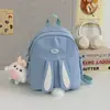 Lindo diseño de orejas de conejo, mochila infantil elegante, nuevo estilo japonés, dulce y femenina, minirmochila
