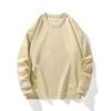 Sudadera Suelta Redonda de Algodón Chino con Forro Polar de 300g con Logo Impreso Personalizado en el Interior Talla Grande Ropa de Trabajo