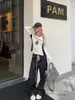 Calça Jeans Reta com Bolinhas Retrô para Mulheres, Design de Rua de Verão, Caimento Solto, Versátil, Emagrecedora, Fluida, Calça de Cordão até o Chão