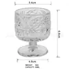 Copa de vino pequeña simple grabada, vaso de chupito de tallo corto, vaso para licores para uso en restaurantes y hogares, copa de vino extranjera rayada, copa de vino blanco con forma de diamante
