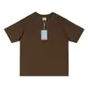 Camiseta de Manga Corta con Cuello Redondo, 240g de Peso Pesado 5A Antibacteriana Refrescante Sorona, Corte Holgado, Color Sólido Ropa de Trabajo, Estampado Transfronterizo