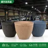 Fornecimento direto da fábrica vaso de flores Alice redondo grande imitação de barro varanda suculentas vaso de flores Alice atacado