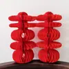 Decoración de Escritorio con Bola de Panal Estéreo Personaje "Doble Felicidad" para Banquete de Boda, Compromiso y Decoración de Habitación de Boda