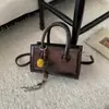 Bolsa Pequena para Mulheres, Nova Bolsa Quadrada Pequena de Camurça de Alto Padrão com Retalhos Retro, Bolsa Transversal Versátil com Textura Fashion