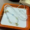 Tubo Talismán Thangka Buda de Cristal Blanco Cadena Amuleto Cadena de Cuentas de Cristal Blanco Colgante Individual de Alta Gama Versión Pura Cadena de Cuerda 6mm