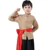 Niños gente común agricultores traje de actuación período de la República de China gente común chica de pueblo granja del norte de Shaanxi